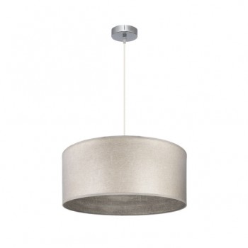 Distribuidor - Lâmpadas Diversas | Colgantes Moderno | COLGANTE TANIA 1XE27 NIQUEL/MADERA GRIS REGX50X50 CM Ref: 188395083
